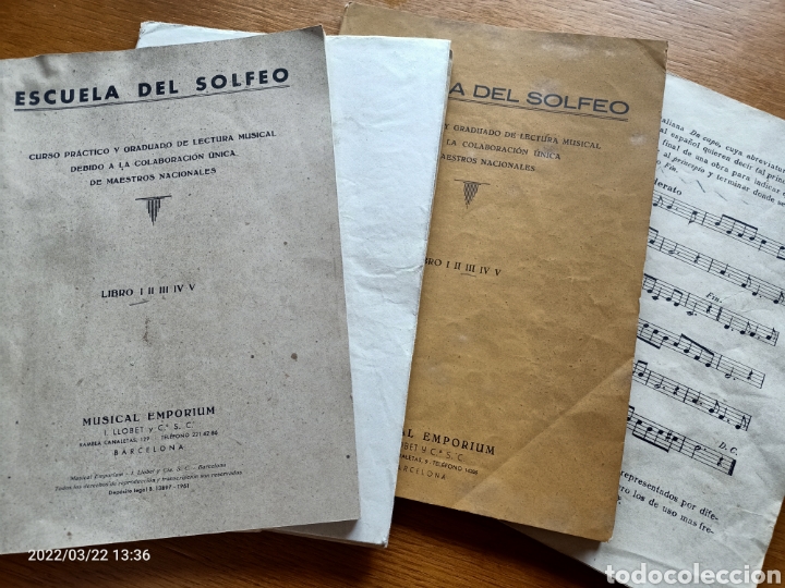 Cat&aacute;logos de M&uacute;sica: LIBROS SOLFEO - CURSO PR&Aacute;CTICO- MUSICAL EMP&Ograve;RIUM- 1961- VER FOTOS Y DESCRIPCI&Oacute;N