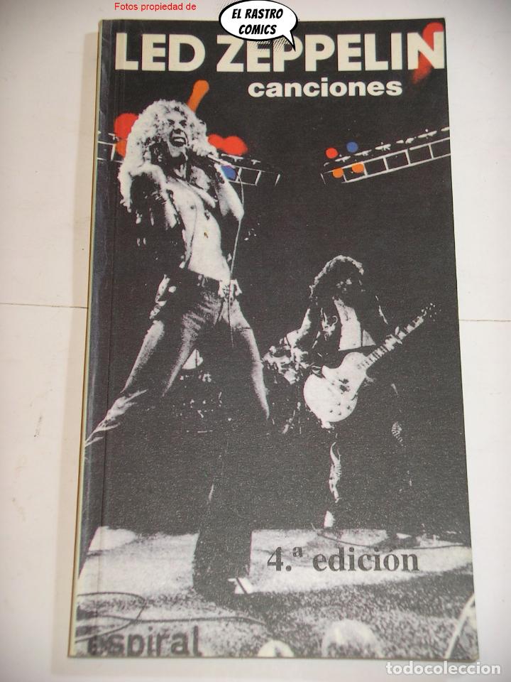 Cat&aacute;logos de M&uacute;sica: Led Zeppelin, Canciones, ed. Espiral / Fundamentos a&ntilde;o 1996, C6