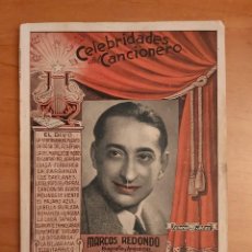 Catálogos de Música: 1942 CELEBRIDADES DEL CANCIONERO : MARCOS REDONDO. Lote 326795013