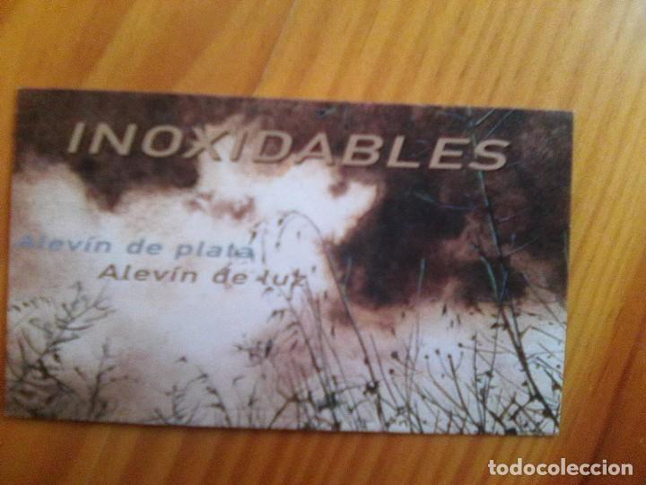 Catalogues de Musique: Inoxidables - Tarjeta encarte de cd Alevin de plata, alev&iacute;n de luz - 2019 - escaso