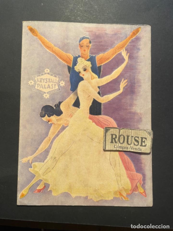 Catalogues de Musique: ANTIGUO PROGRAMA TEATRO /MUSICA - KRYSTALL PALAST -LEIPZIG - JULI 1943 - DIPTICO 4 PAG.