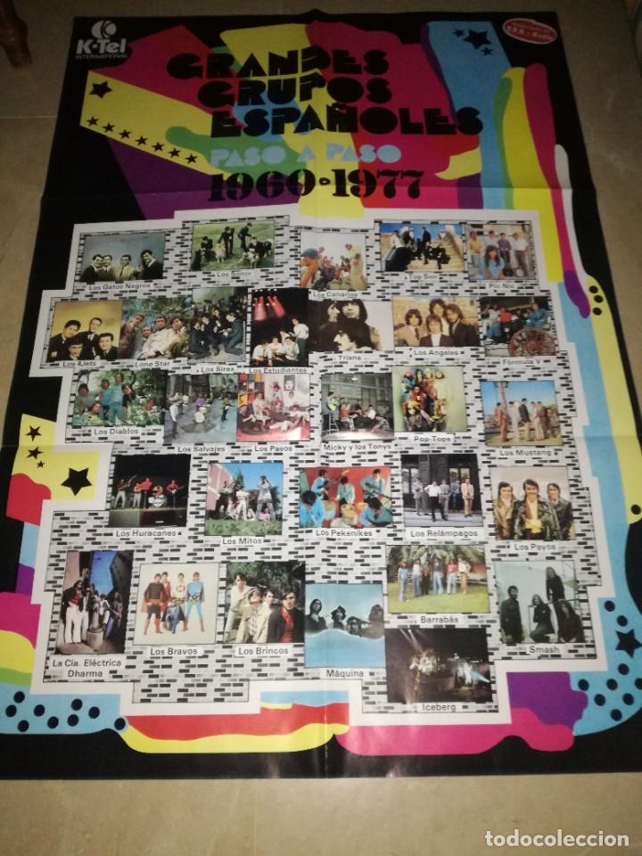 Catalogues de Musique: GRAN POSTER GRANDES GRUPOS ESPA&Ntilde;OLES-1960-1977