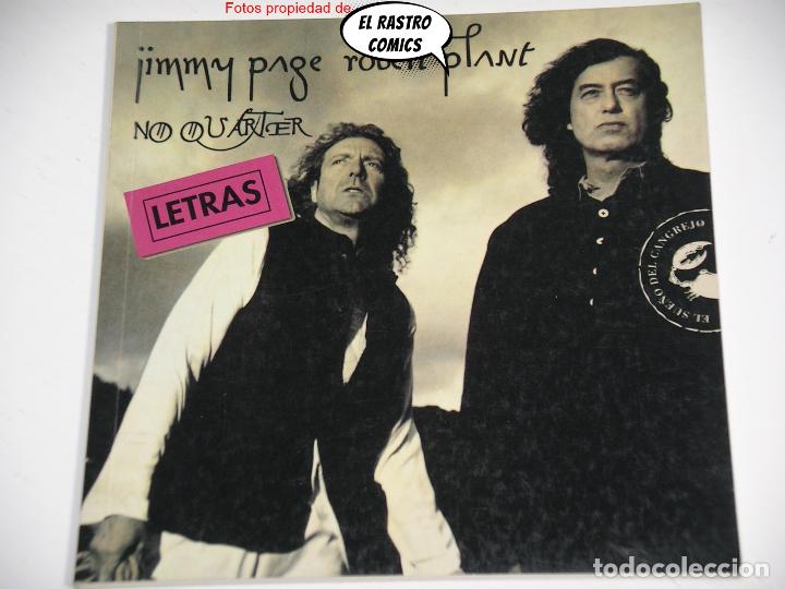 Catalogues de Musique: Jimmy Page, Robert Plant, No quarter, Letras, ed Celeste 1994, espa&ntilde;ol / ingl&eacute;s, OFERTA!!, C6