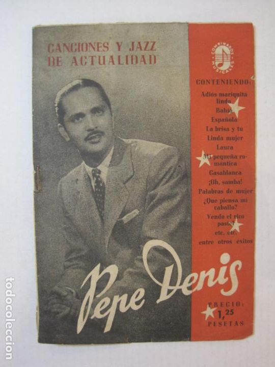 Catalogues de Musique: PEPE DENIS-CANCIONES Y JAZZ DE ACTUALIDAD-VER FOTOS-(K-6307)