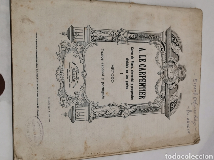 Cat&aacute;logos de M&uacute;sica: Curso de piano Carpentier
