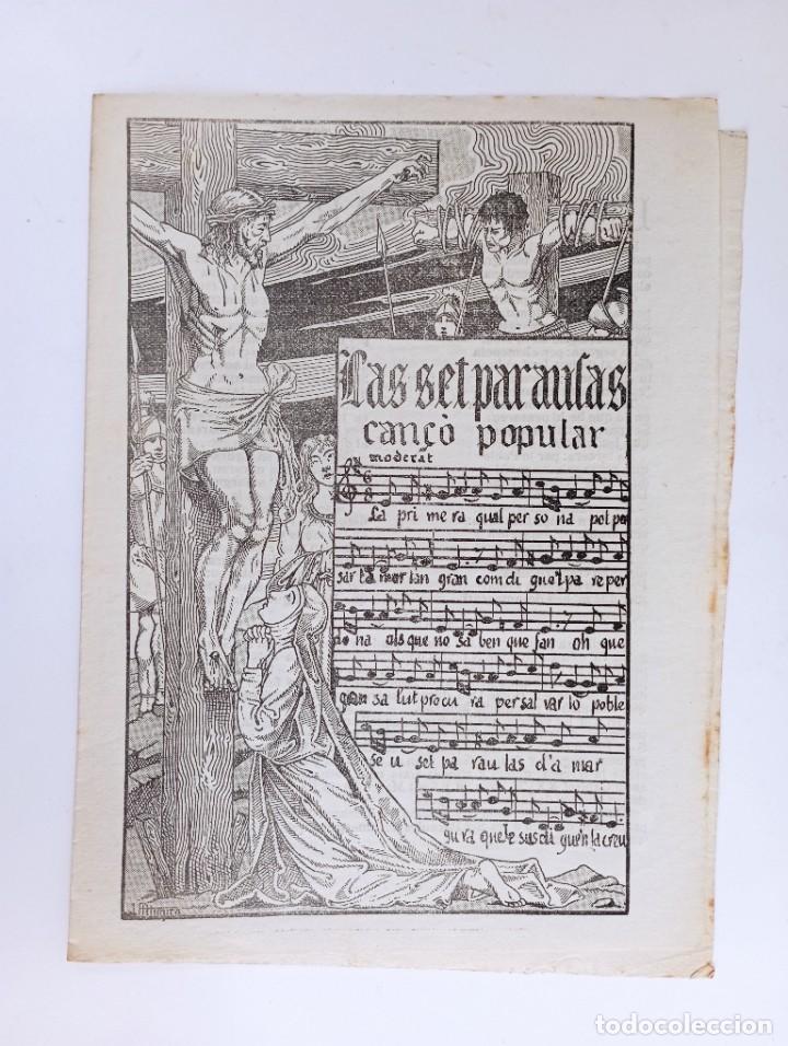 Catalogues de Musique: Les set paraules, Can&ccedil;o Popular Catalana - Can&ccedil;o LVI - Josep Altimira il.