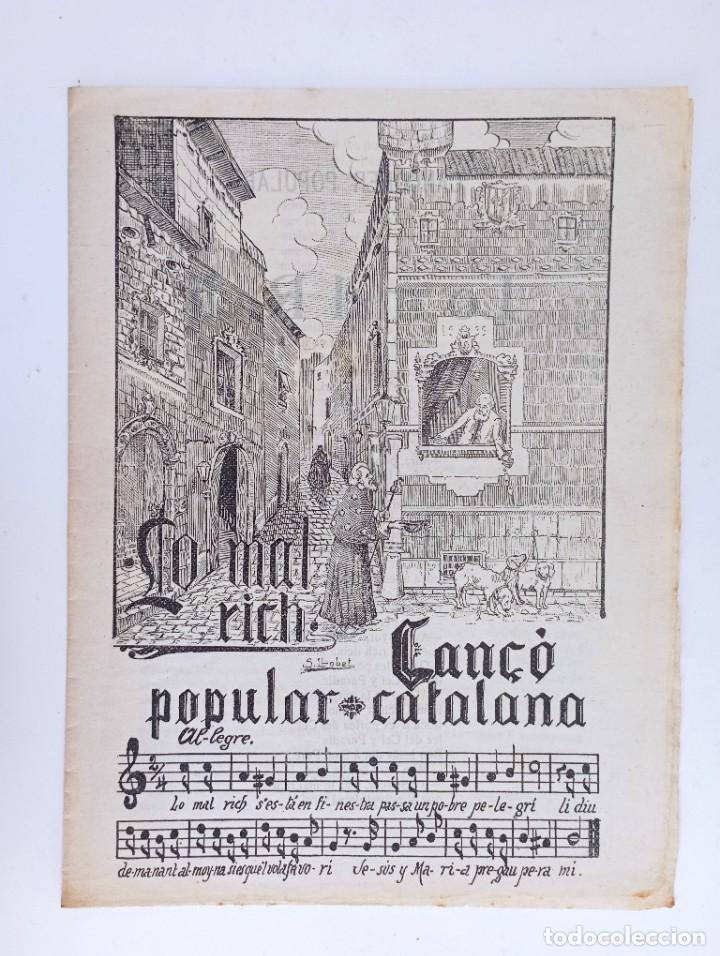 Catalogues de Musique: Lo mal rich, Can&ccedil;o Popular Catalana - Can&ccedil;o LVIII - Sebasti&agrave; Llobet il.