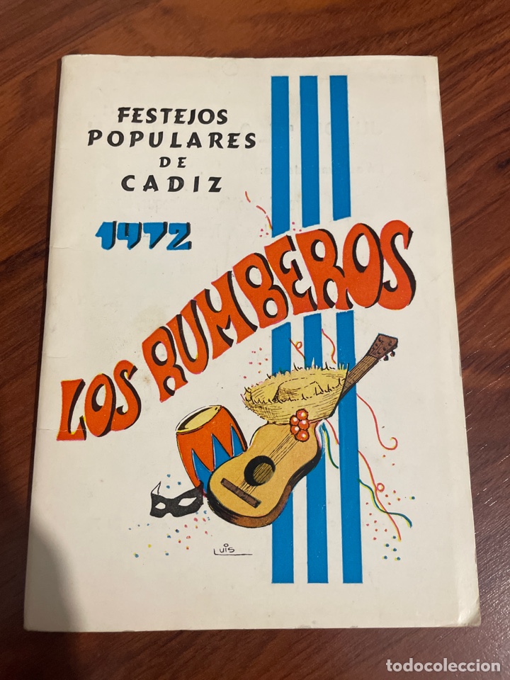 Cat&aacute;logos de M&uacute;sica: Carnaval Tenerife 1972 libreto de la agrupaci&oacute;n los Rumberos con errata en la portada