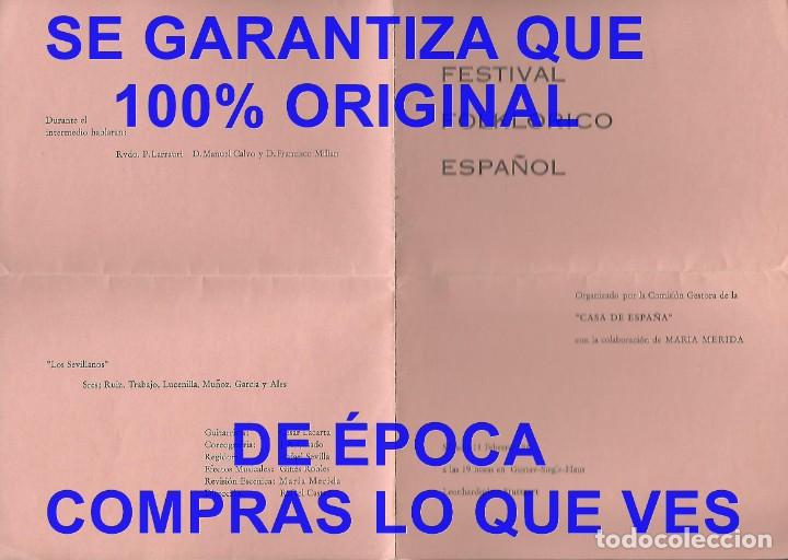 Cat&aacute;logos de M&uacute;sica: MARIA MERIDA FESTIVAL FOLKLORICO ESPA&Ntilde;OL STUTTGART 1961 F15
