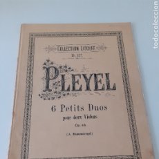 Catálogos de Música: PLEYEL 6 PETITS DUOS POUR 2 VIOLONS, AÑOS 40. Lote 336488933