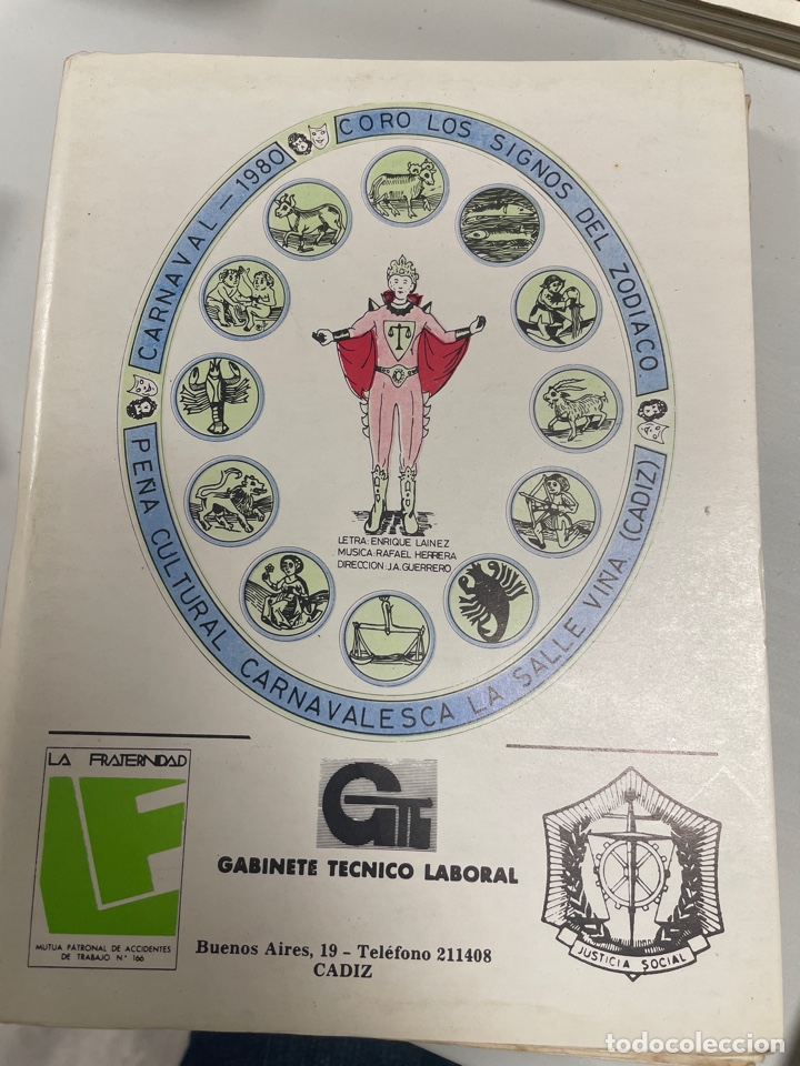 Cat&aacute;logos de M&uacute;sica: Carnaval C&aacute;diz 1980 coro la Salle Vi&ntilde;a Los signos del zod&iacute;aco