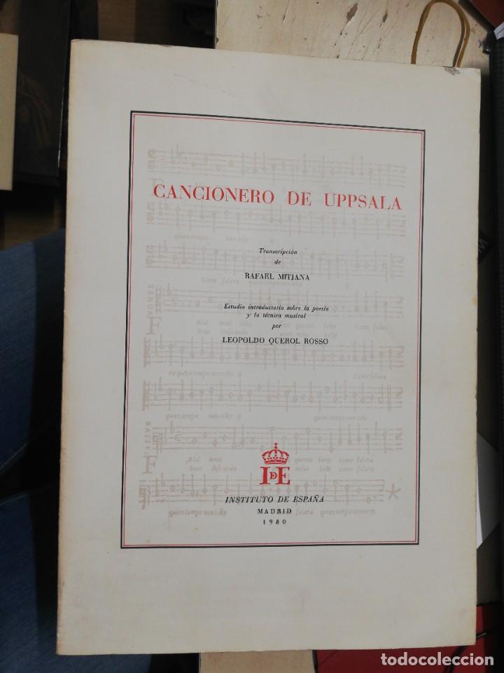 Cat&aacute;logos de M&uacute;sica: CANCIONERO DE UPPSALA. (RAFAEL MITJANA 1980)