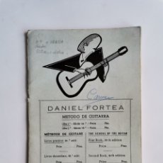 Catálogos de Música: MÉTODO DE GUITARRA DANIEL FORTEA. Lote 339698803
