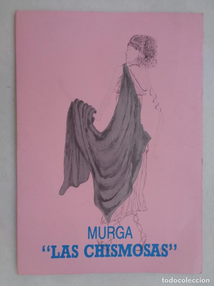 Cat&aacute;logos de M&uacute;sica: LIBRETO CON LAS LETRAS DE LA MURGA LAS CHISMOSAS . CARNAVAL ARRECIFE DE LANZAROTE 1989