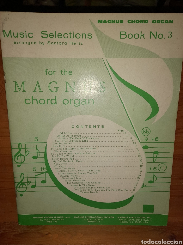 Catalogues de Musique: MUSIC SELECTIONS MAGNUS CHORD ORGAN BOOK N&deg; 3
