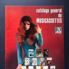 Cataloghi di Musica: CATÁLOGO GENERAL DE MUSICASSETTES / FONO REGISTRO / AÑO 1970 / 36 PÁGINAS. Lote 348764508