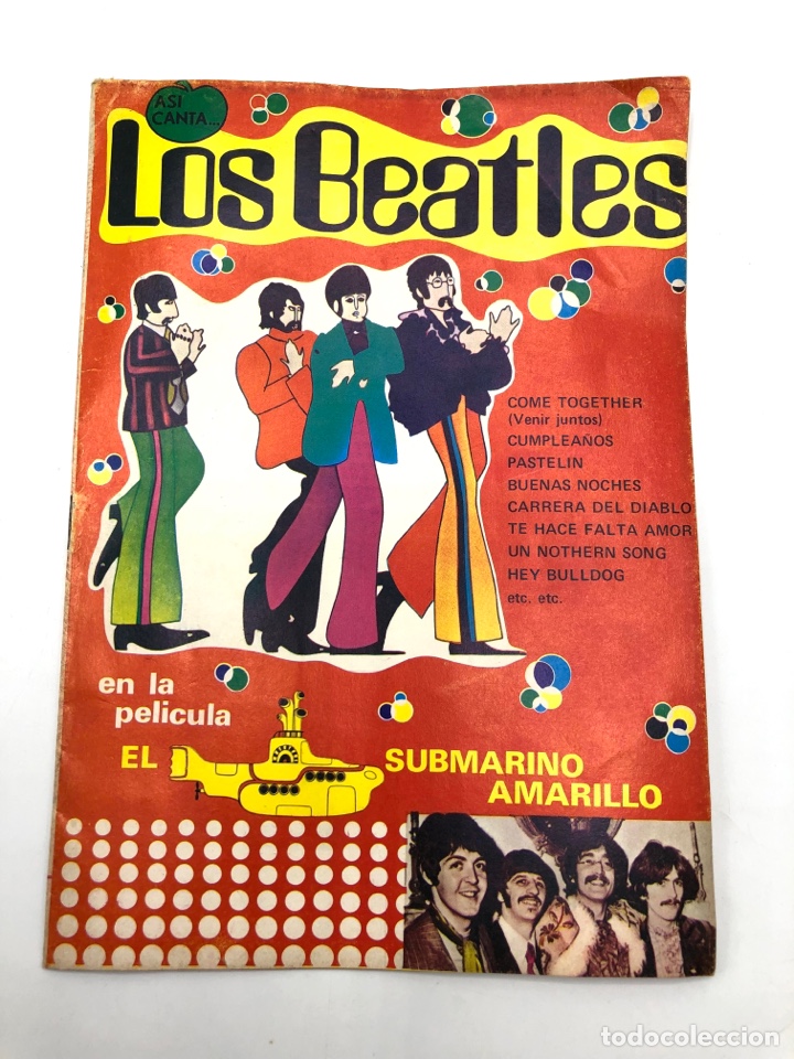 Catalogues de Musique: AS&Iacute; CANTA LOS THE BEATLES PEL&Iacute;CULA SUBMARINO AMARILLO YELLOW SUBMARINE EDITORIAL ALAS A&Ntilde;O 1970