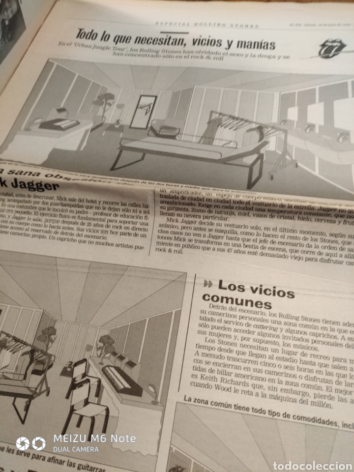 Cat&aacute;logos de m&uacute;sica: Suplemento el sol 1990 Rolling Stones - Foto 2