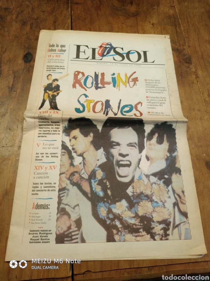 Cat&aacute;logos de m&uacute;sica: Suplemento el sol 1990 Rolling Stones - Foto 1