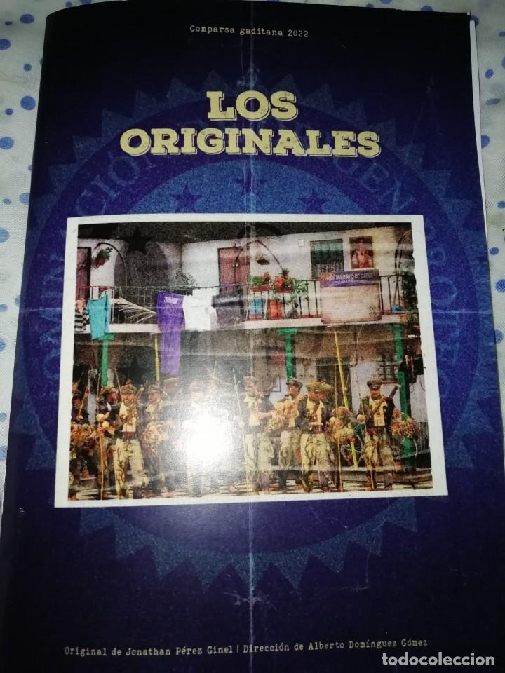 Catalogues de Musique: Carnaval de C&aacute;diz libreto comparsa los originales 2022