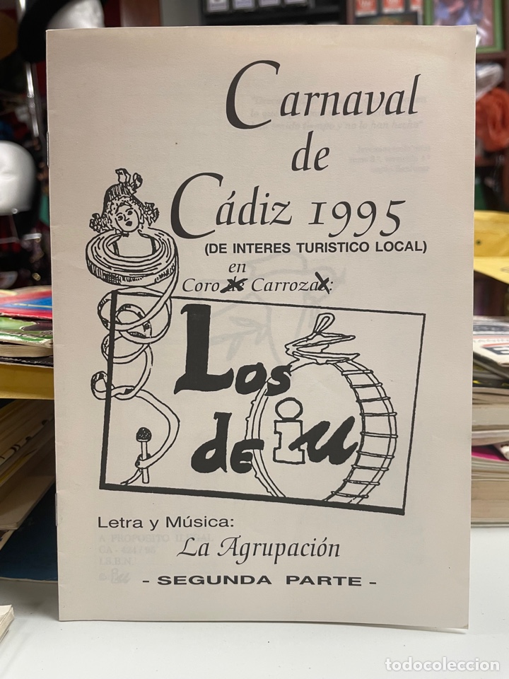 Catalogues de Musique: Carnaval de C&aacute;diz 1995 libreto de la agrupaci&oacute;n gaditana LOS DE IU