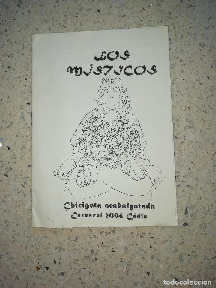 Cat&aacute;logos de M&uacute;sica: Carnaval de C&aacute;diz libreto chirigota callejera los m&iacute;sticos del humorista Manu S&aacute;nchez de 2006
