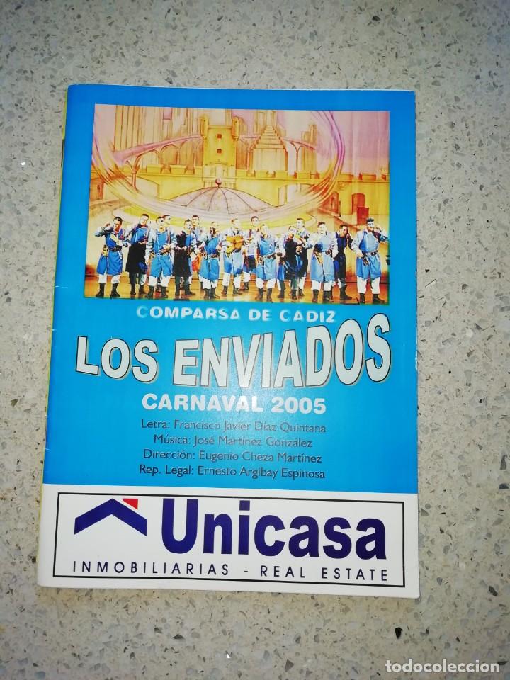 Cat&aacute;logos de M&uacute;sica: Carnaval de C&aacute;diz libreto comparsa los enviados 2005