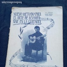 Catálogos de Música: NUEVO METODO PARA EL ARTE DE ACOMPAÑAR EN LA GUITARRA 13 EDICION 1963 GUILLERMO LLUQUET. Lote 361842425