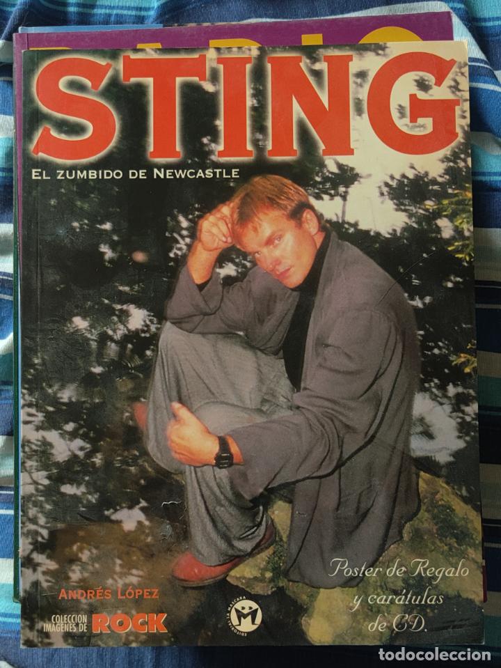 Cat&aacute;logos de M&uacute;sica: Sting. El zumbido de Newcastle. The Police. Libro editorial La M&aacute;scara
