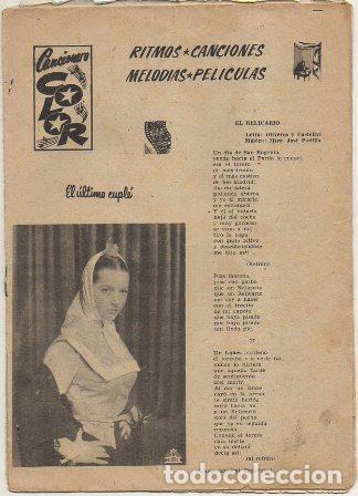 Cat&aacute;logos de M&uacute;sica: CANCIONERO COLOR. &rdquo;EL ULTIMO CUPL&Eacute;&rdquo; A-CANCI-112