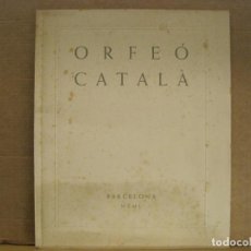 Catálogos de Música: ORFEO CATALA-REVISTA ILUSTRADA CATALOGO-ANY 1950-VER FOTOS-(V-23.617). Lote 363861595