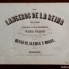 Cataloghi di Musica: ANTIGUA PARTITURA - LANCEROS DE LA REINA. PIANO - ENVIO INCLUIDO.. Lote 364784536