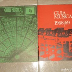 Catálogos de Música: LOTE DE DOS GUIAS DE MUSICA 1970-71 Y 1968-69. Lote 365367316