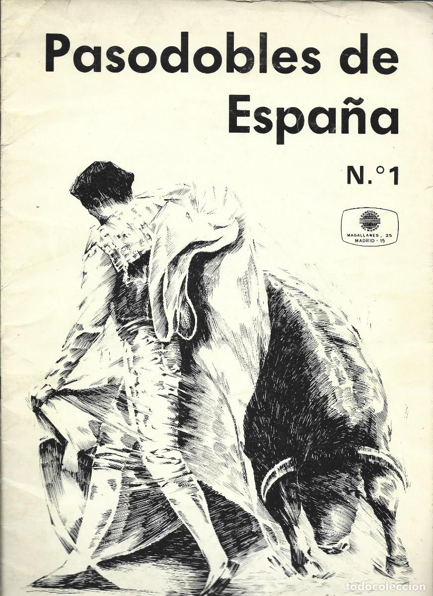 Cat&aacute;logos de M&uacute;sica: Pasodobles de Espa&ntilde;a, n&ordm; 1 , M&uacute;sica y letras de los 10 pasadobles