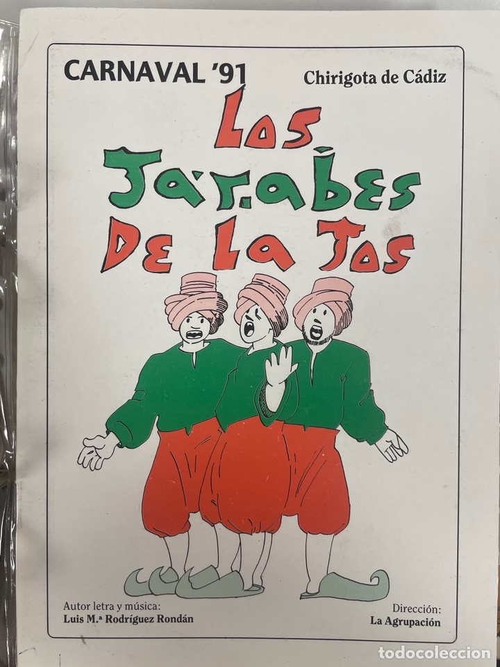 Cat&aacute;logos de M&uacute;sica: Carnaval 1991 libreto chirigota LOS JARABES DE LA TOS