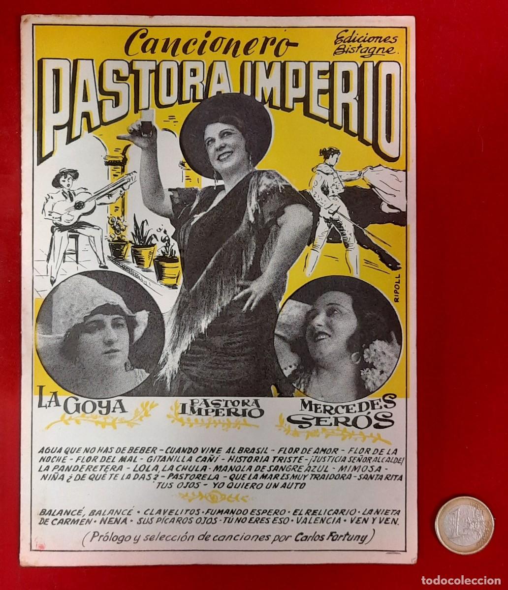 Catalogues de Musique: CANCIONERO - PASTORA IMPERIO