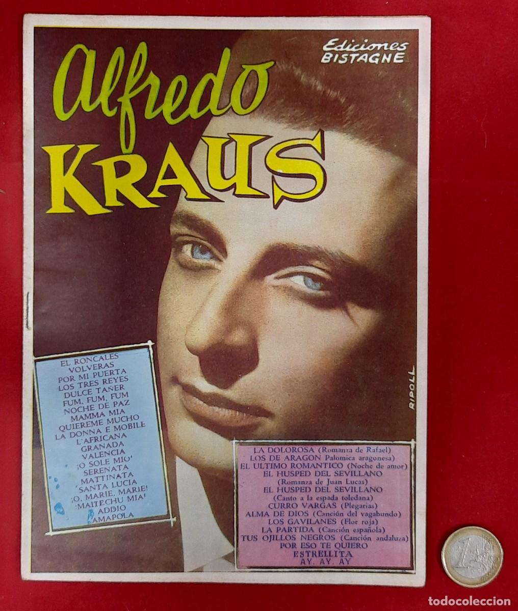 Cat&aacute;logos de m&uacute;sica: CANCIONERO - ALFREDO KRAUS - Foto 1