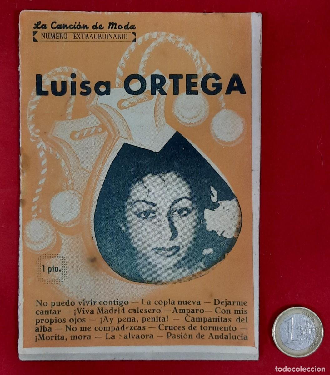 Cat&aacute;logos de m&uacute;sica: CANCIONERO - LUISA ORTEGA - Foto 1