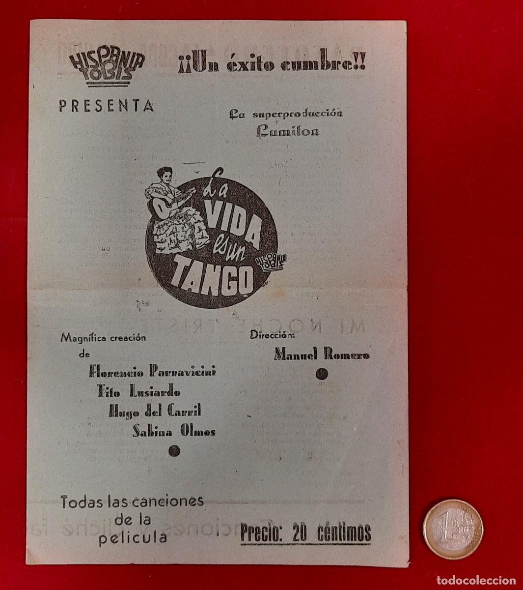 Catalogues de Musique: CANCIONERO - DE LA PELICULA , LA VIDA ES UN TANGO