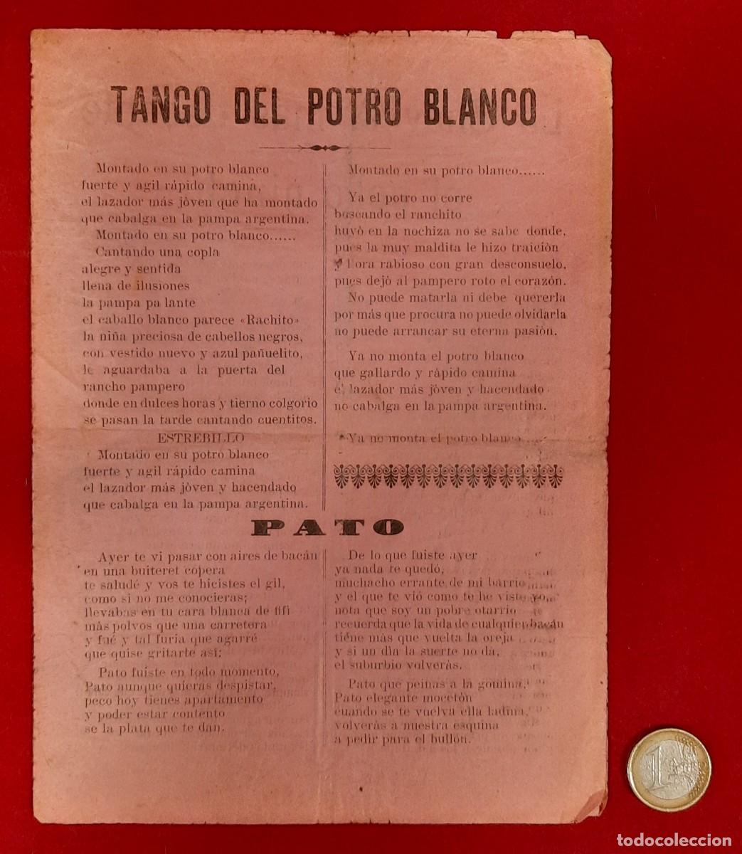 Cat&aacute;logos de m&uacute;sica: CANCIONERO - TANGOS - Foto 1