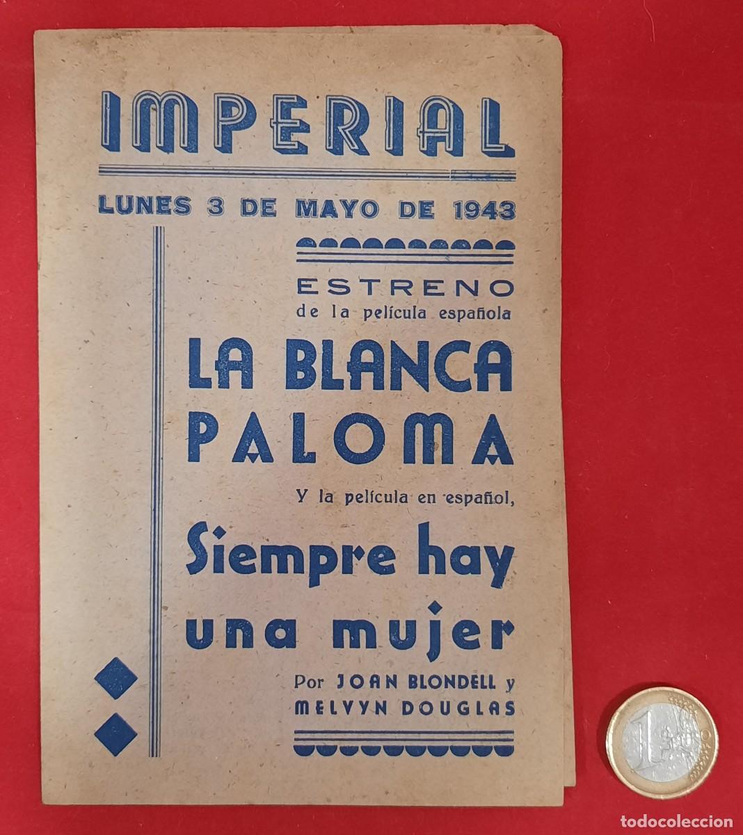 Catalogues de Musique: CANCIONERO -PELICULA , LA BLANCA PALOMA