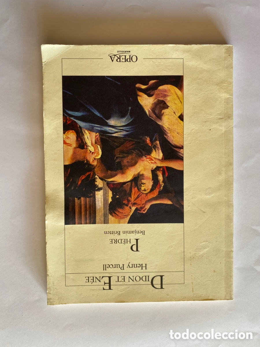 Catalogues de Musique: Didon et Enee . Purcell . Phedre . Benjamin Britten. Opera .