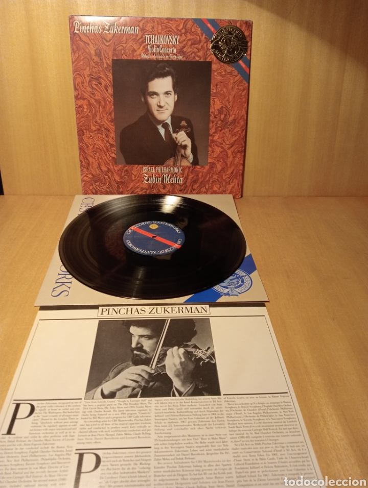 Catalogues de Musique: Tchaikovsky. Zukerman. Mehta. A&ntilde;o 1985. Edici&oacute;n USA.