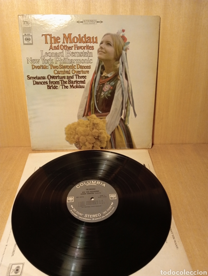 Catalogues de Musique: The Moldau. Smetana. Dvorak. New York Philh. Bernstein. A&ntilde;o 1966. Edici&oacute;n USA.
