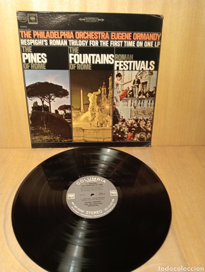 Catalogues de Musique: Respighi. Trilog&iacute;a Romana. Philadelphia Orch. Ormandy. A&ntilde;o 1966. Edici&oacute;n USA.