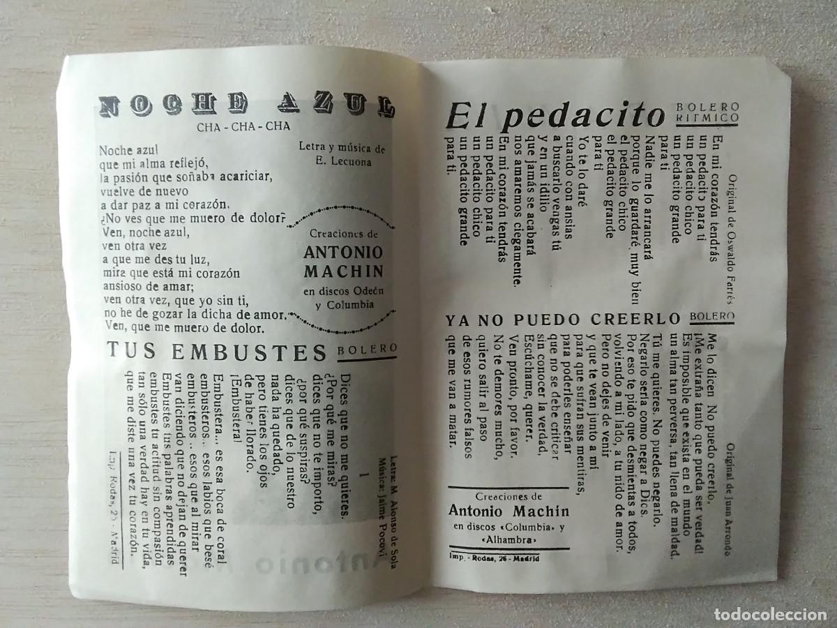 Cat&aacute;logos de m&uacute;sica: CANCIONERO ANTONIO MACHIN - Foto 2