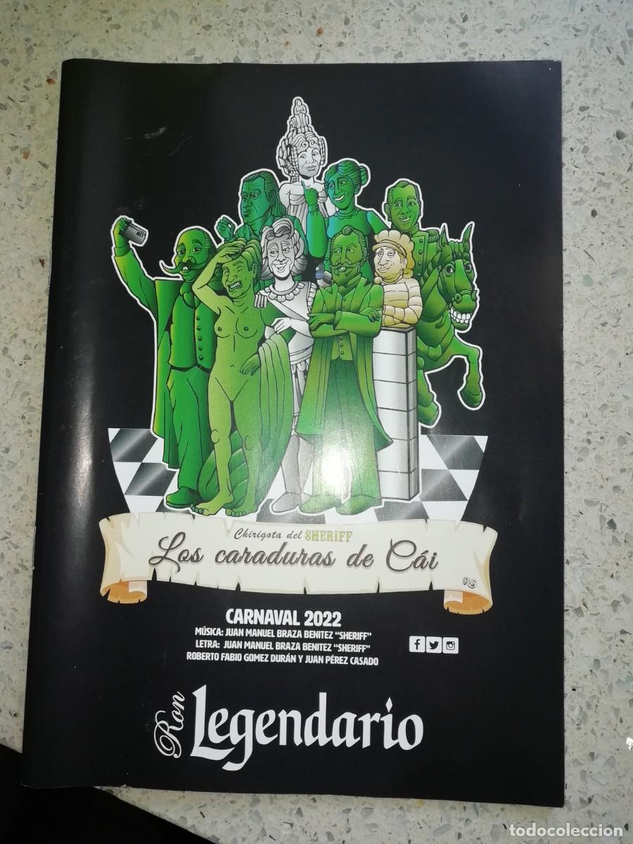 Catalogues de Musique: Carnaval de C&aacute;diz libreto chirigota los caraduras de cai 2022