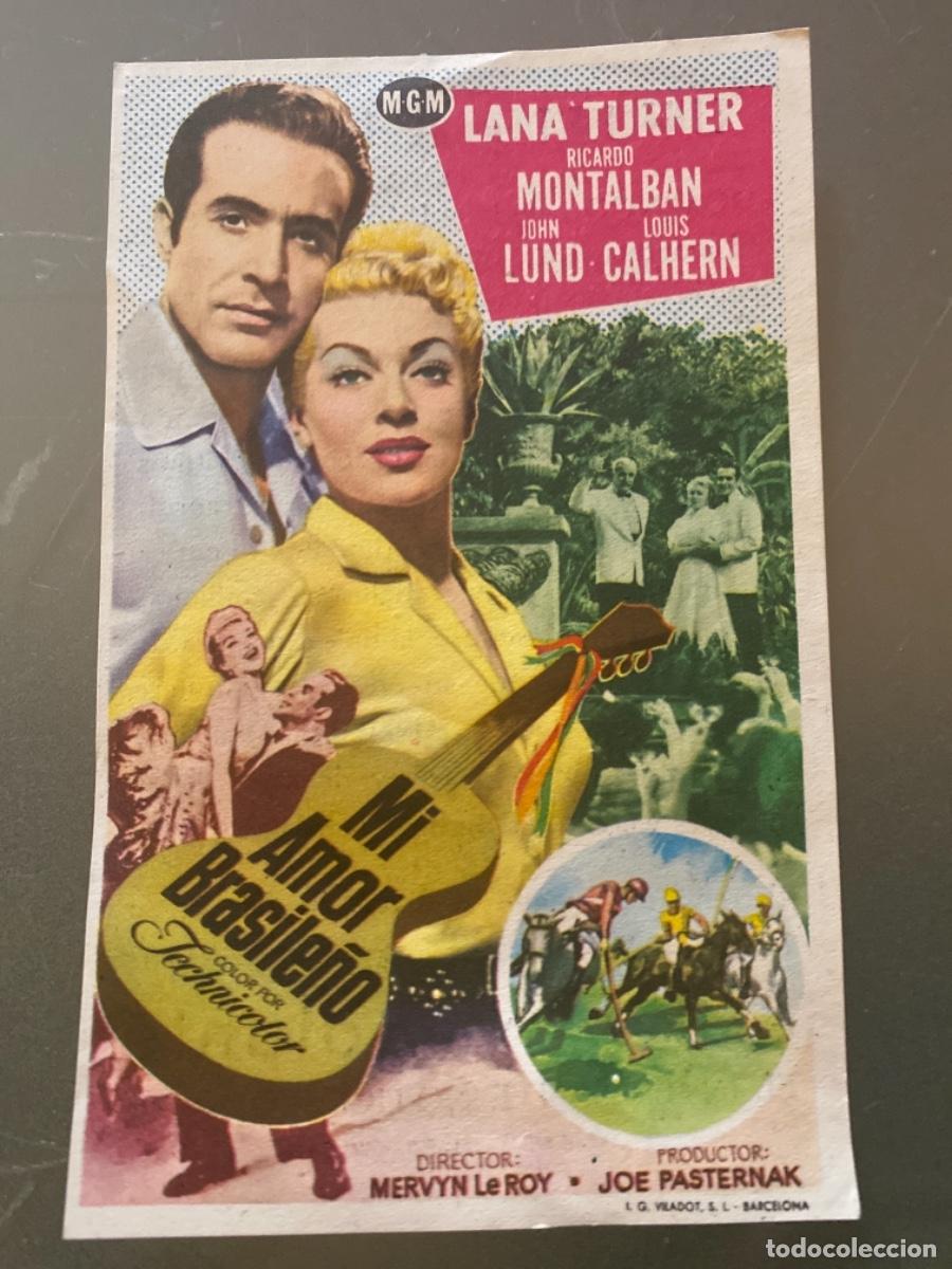 Cat&aacute;logos de M&uacute;sica: Programa Cine Copons 1956 Mi amor Brasile&ntilde;o