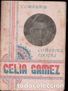 Catalogues de Musique: Compa&ntilde;&iacute;a Celia G&aacute;mez. Comedis L&iacute;ricas