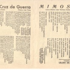 Catálogos de Música: CANCIONERO LILIAN DE CELIS, SARA MONTIEL. M. RODAS.